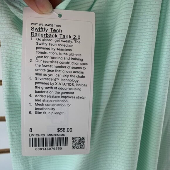 Swiftly Tech Racerback Tank Top 2.0 - Mint Green - Picture 7 of 7